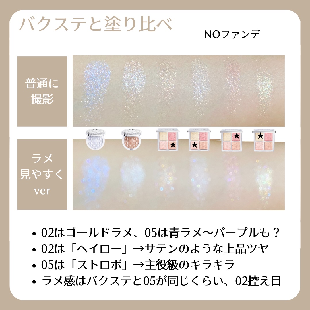 ディオールスキン フォーエヴァー グロウ ルミナイザー 02 ゴールド ヘイロー/Dior/ハイライトを使ったクチコミ（3枚目）