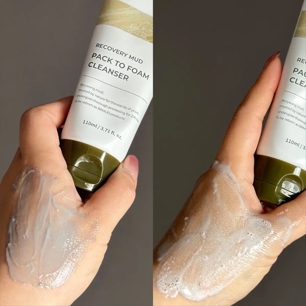 リカバリーマッドバックツーフォームクレンザー/BRMUD/洗顔フォームを使ったクチコミ（3枚目）