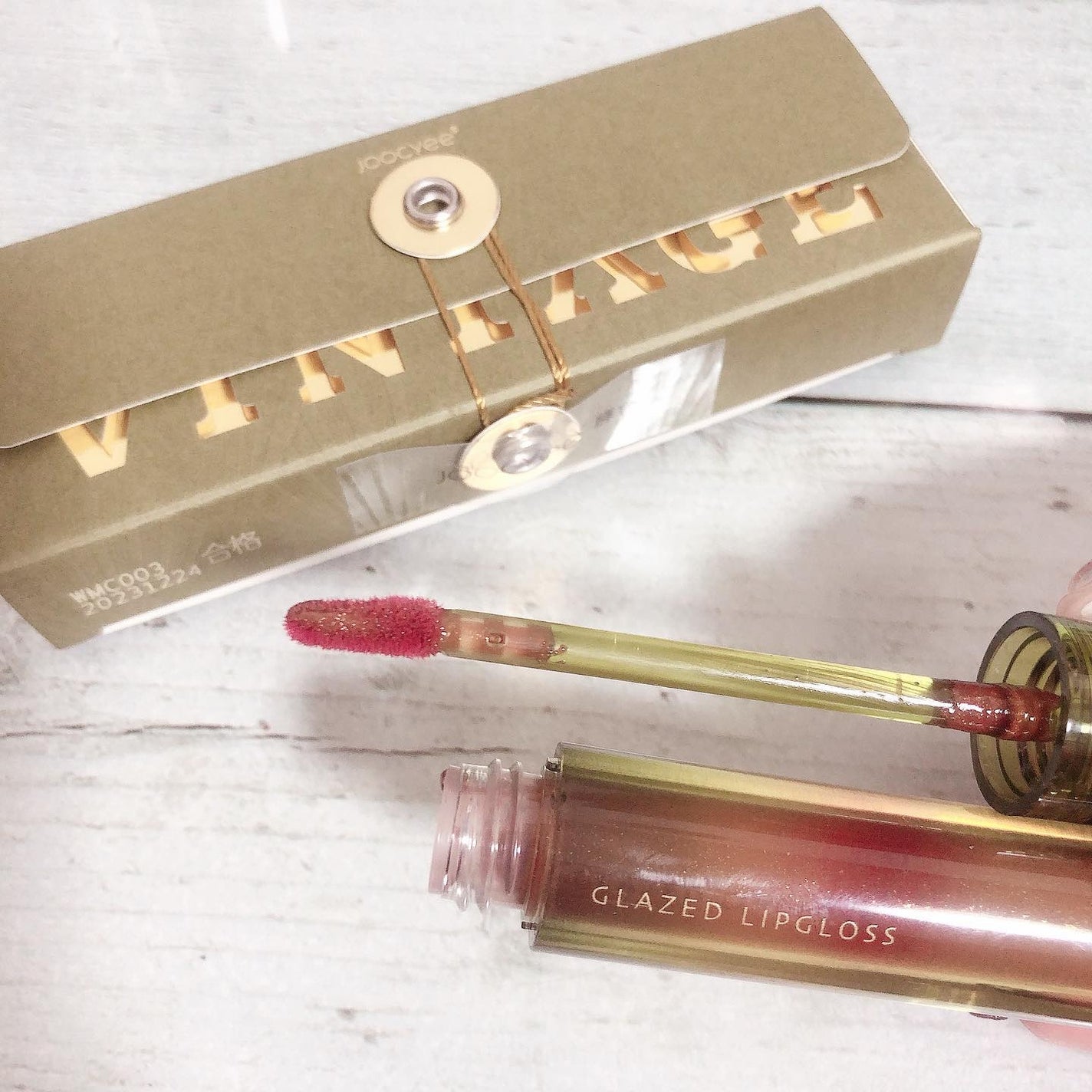 VINTAGEシリーズ 浮金ミラーリップグロス/Joocyee/口紅を使ったクチコミ(4枚目)