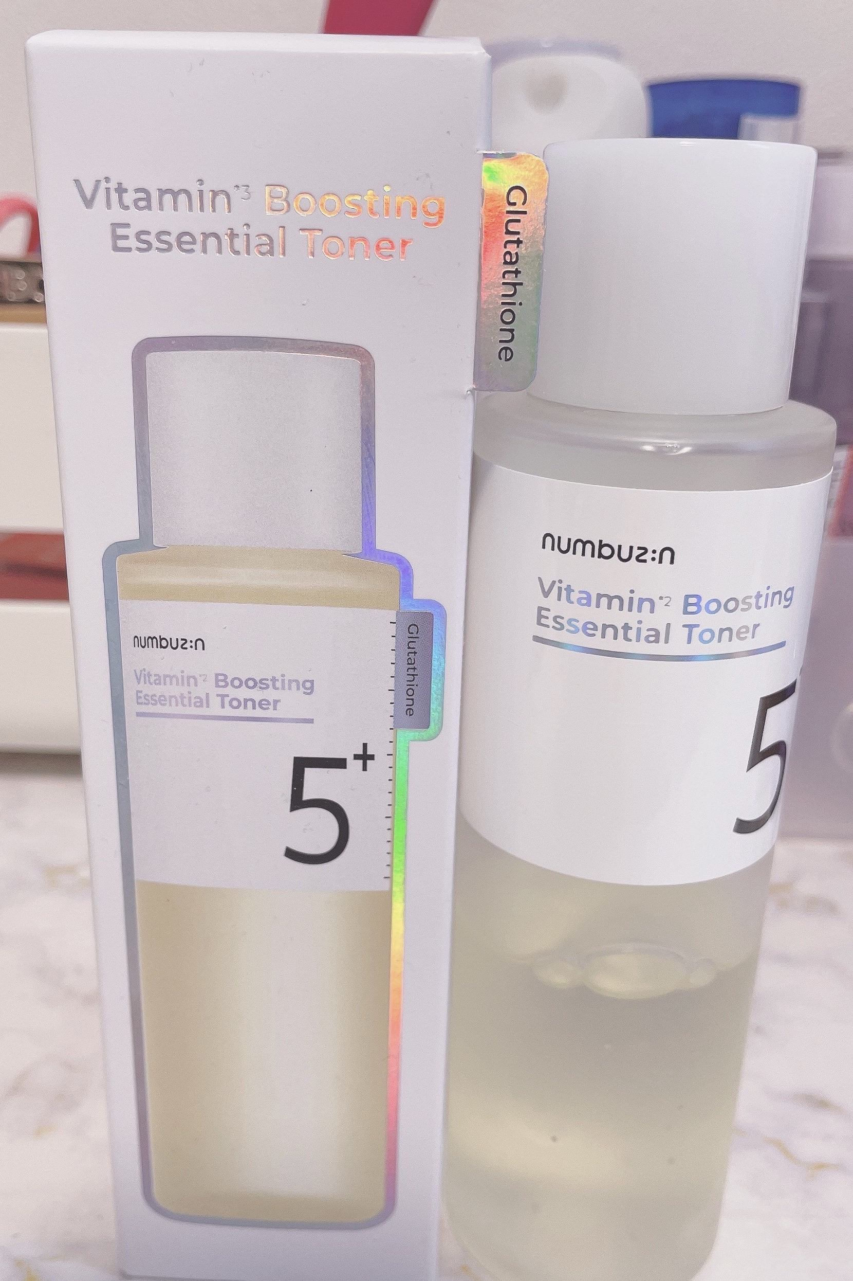 5番 白玉グルタチオンCエッセンシャルトナー/numbuzin/化粧水を使ったクチコミ（1枚目）