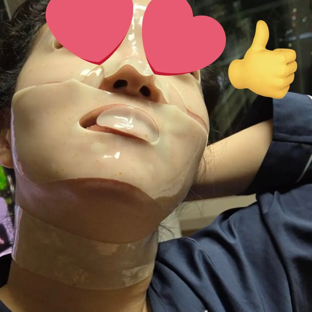 Goodalさんのビタゲルマスク！
首までフルケア✨意外に重い！密着力も良い！
💪凄い新人来たー‼️

これ、オリヤンじゃなくてクリオさんのサイトで買いました！🤩新作の感じ〜

全体的な使用感はPrimeraさんのビタゲルマスクと似てい