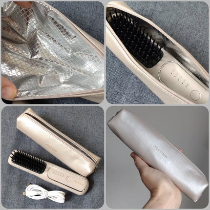 充電式 スタイリング ヒーターブラシ/FESTINO/ヒートブラシを使ったクチコミ(7枚目)