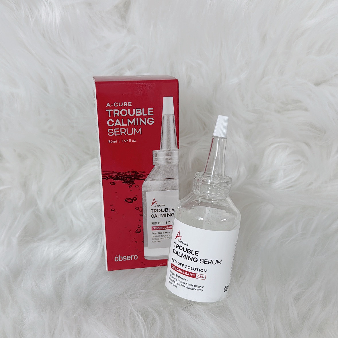 エーキュアトラブルカーミングセラム/obsero/美容液を使ったクチコミ（1枚目）