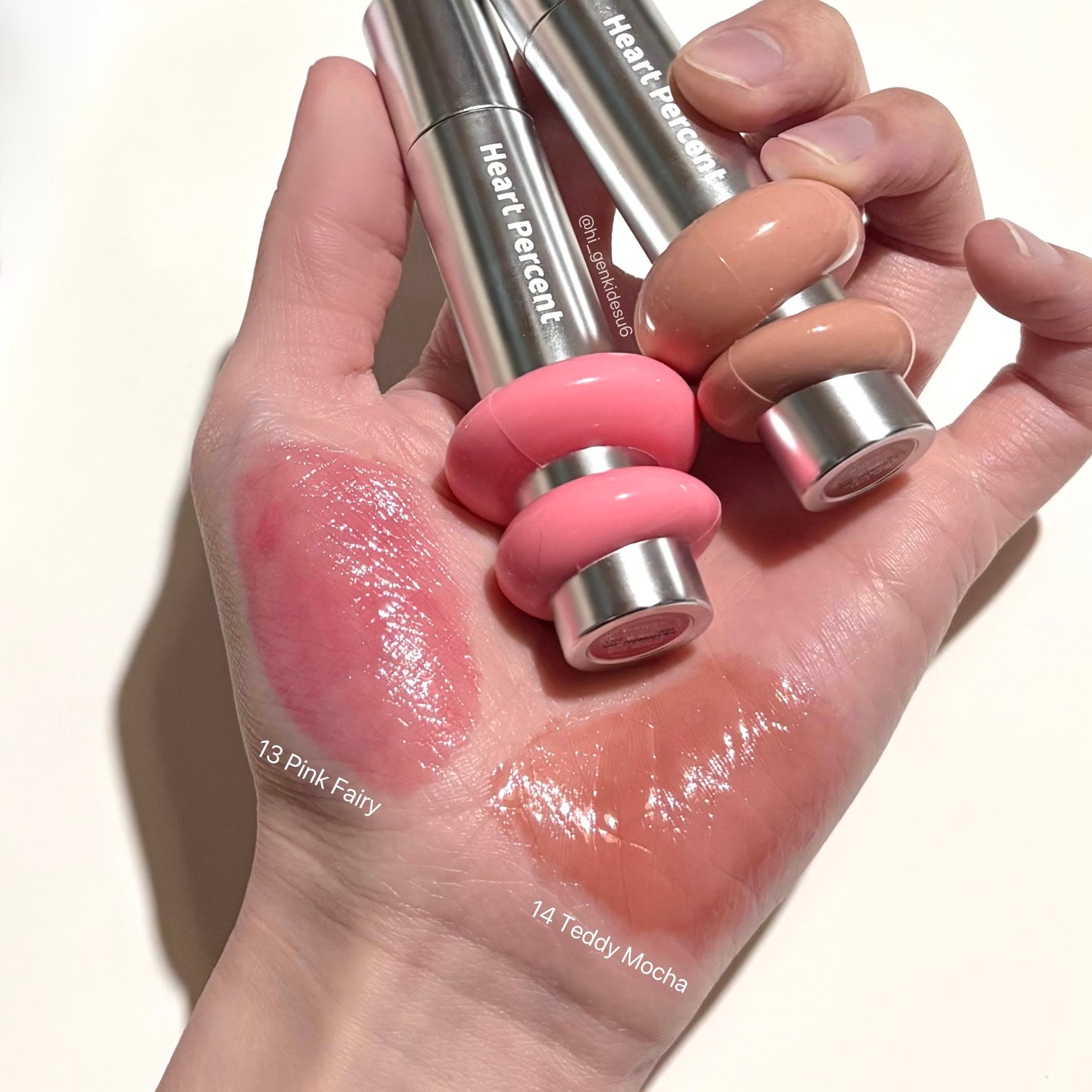 ドットオンムードワンウェイグロイティント/Heart Percent/リップティントを使ったクチコミ(7枚目)