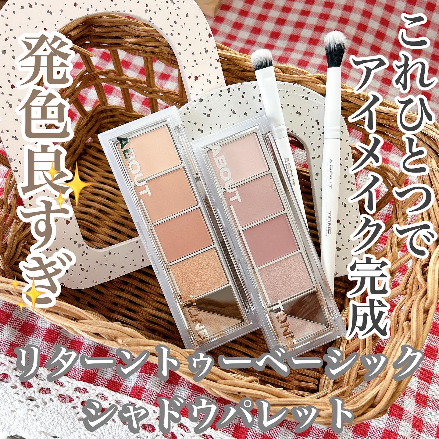 リターントゥーベーシックシャドウパレット/ABOUT TONE/アイシャドウパレットを使ったクチコミ（1枚目）