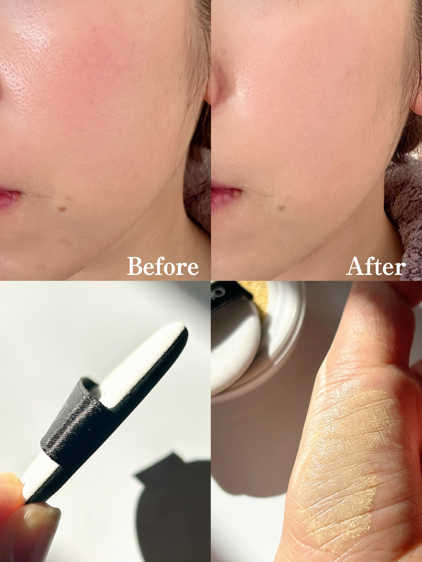 アディクション スキンケアUV タッチアップ クッション/ADDICTION/クッションファンデーションを使ったクチコミ（3枚目）