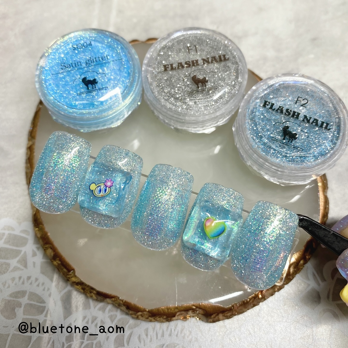 フラッシュパウダー/WSPT JAPAN/ネイル用品を使ったクチコミ（1枚目）