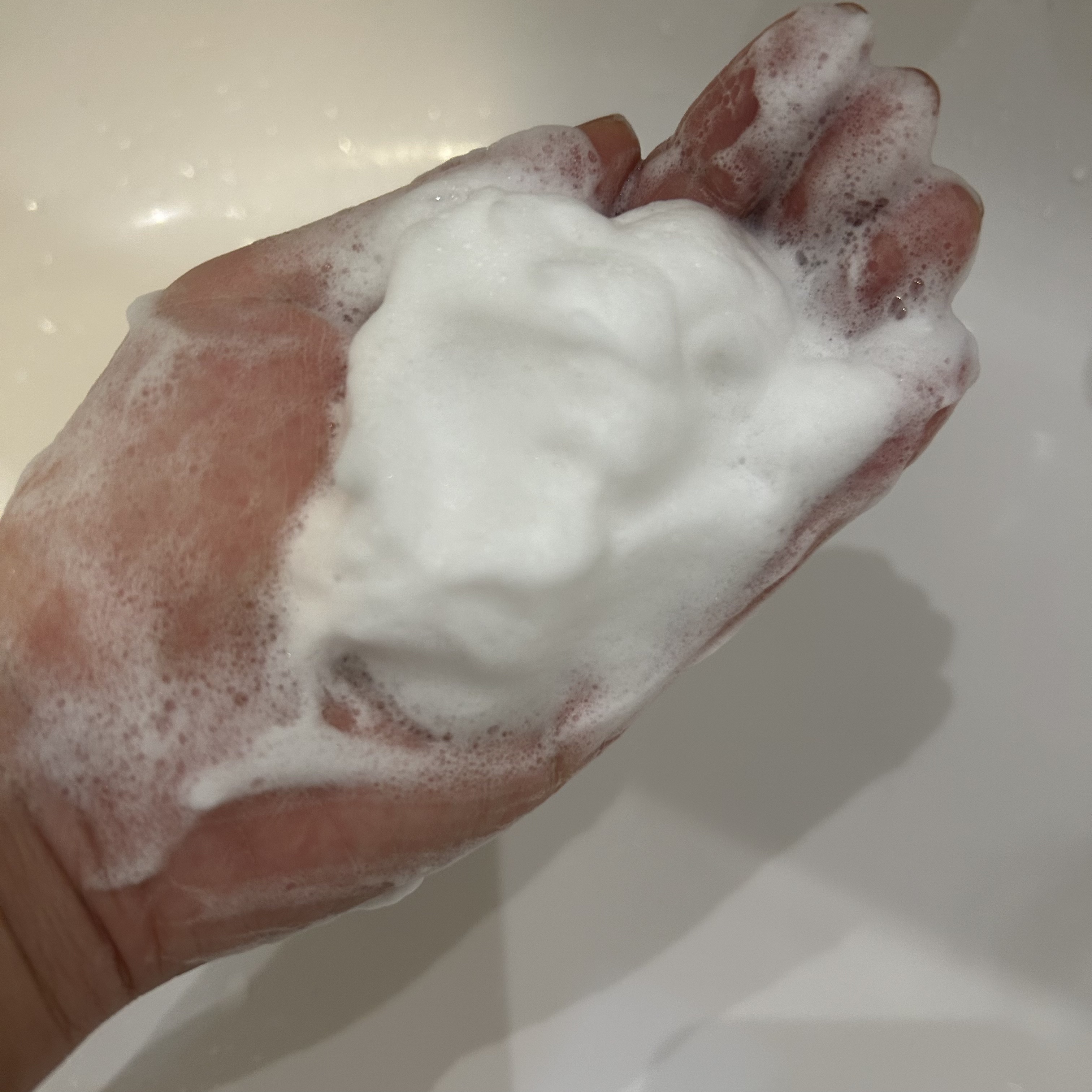 マイクロフォーム クレンザー(夜用洗顔)/LAGOM /クレンジングクリームを使ったクチコミ（3枚目）