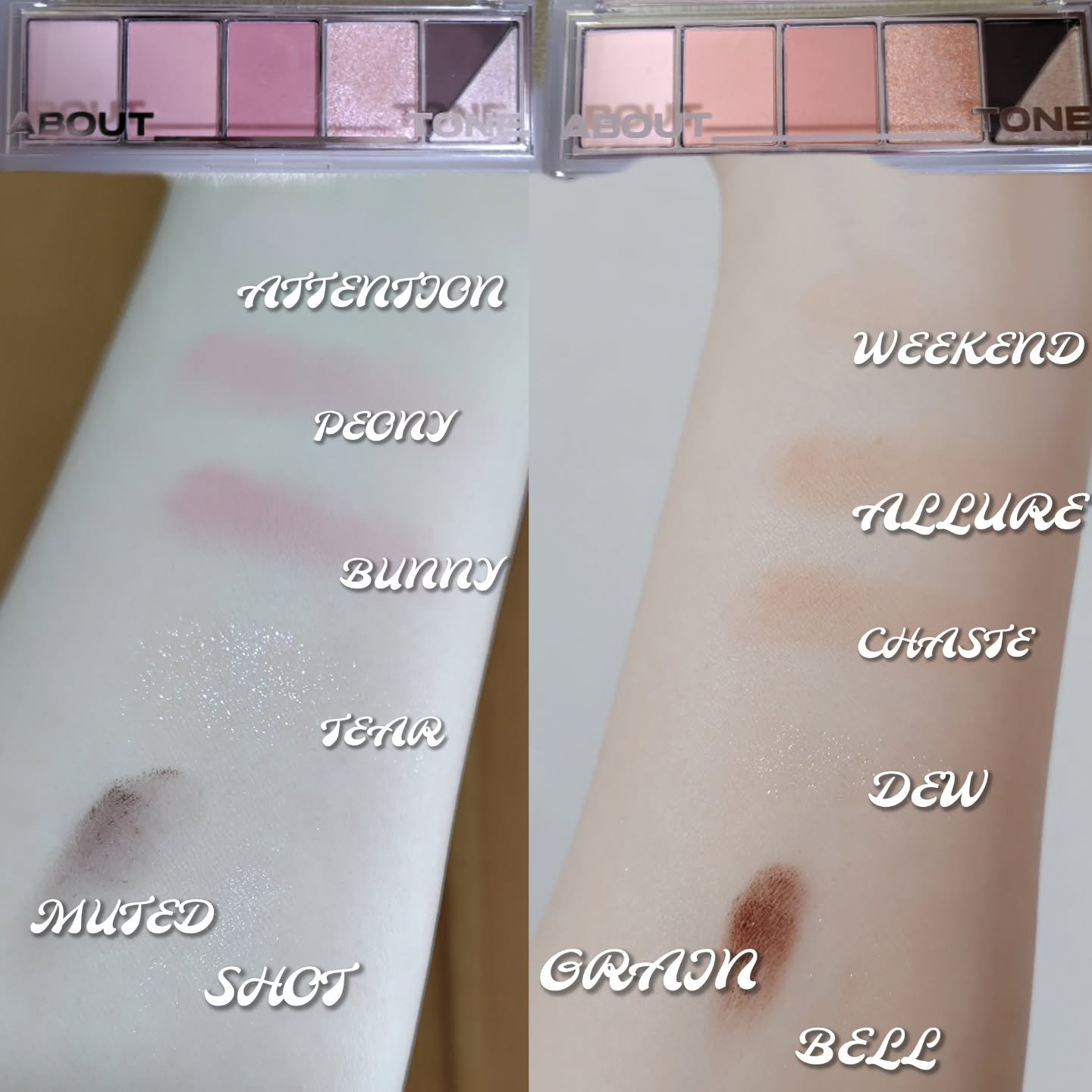 リターントゥーベーシックシャドウパレット/ABOUT TONE/アイシャドウパレットを使ったクチコミ（2枚目）