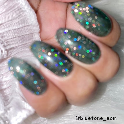 ⋆͛🦖⋆͛aomi on LIPS 「オリジナルフラッシュちょっとダークめなグリーンにチラチラ光るフ..」(6枚目)