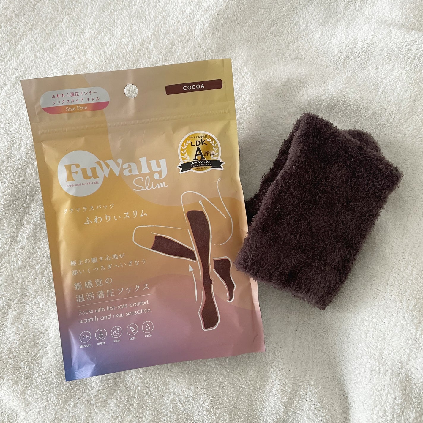 FuWaly Slim ソックスタイプミドル/グラマラスパッツシリーズ/着圧ソックス・レギンスを使ったクチコミ(1枚目)