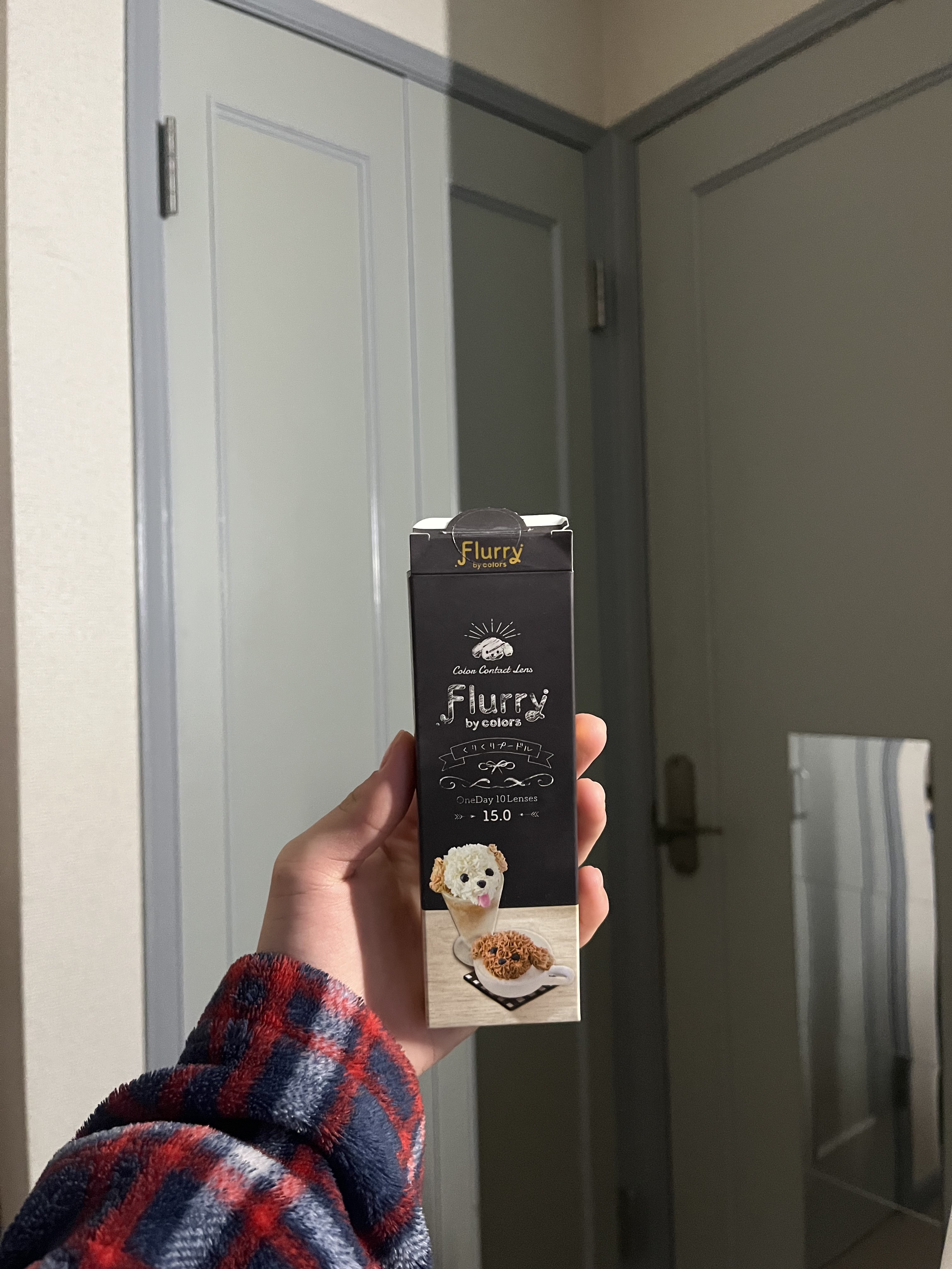 Flurry by colors 1day くりくりプードル/Flurry by colors/ワンデー（１DAY）カラコンを使ったクチコミ（1枚目）