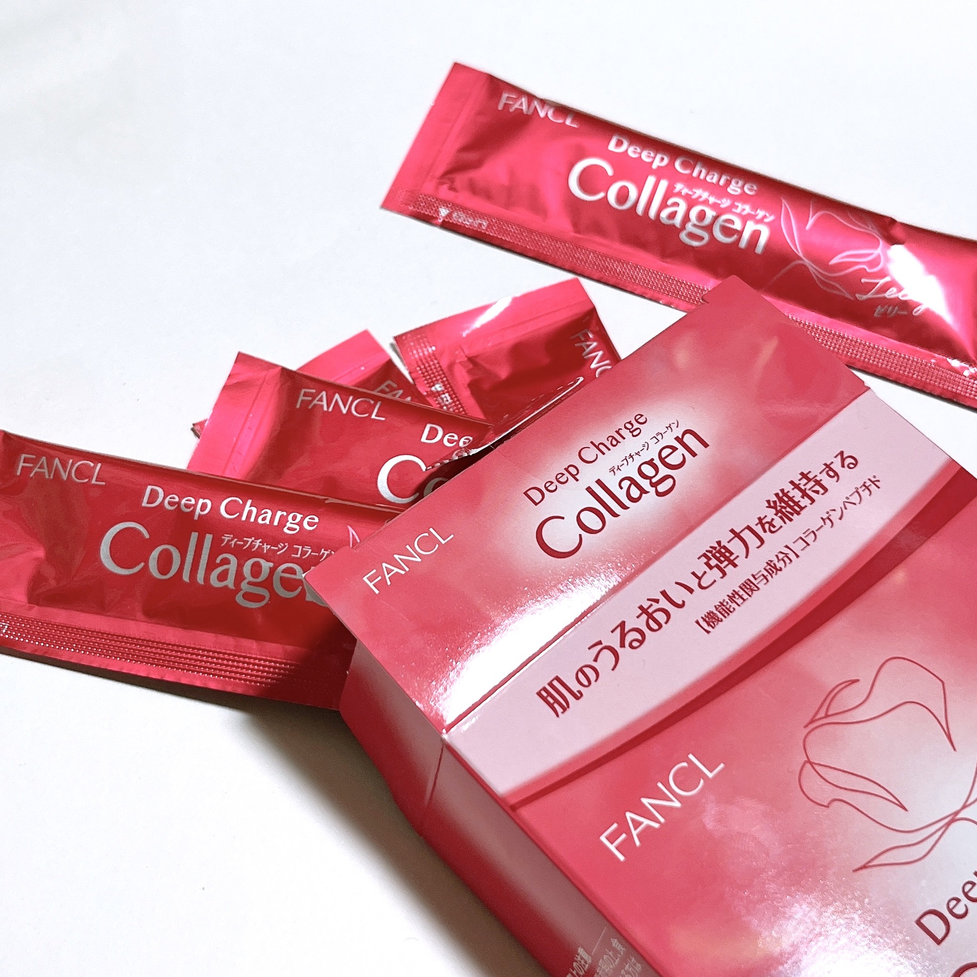 ディープチャージ  コラーゲン スティックゼリー/ファンケル/美容サプリメントを使ったクチコミ（3枚目）