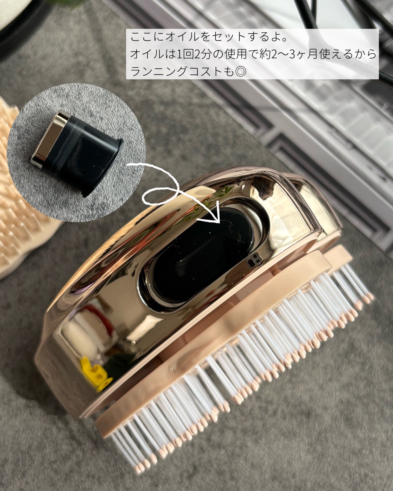 グロウケアブラシ/ANLAN/ヘアブラシを使ったクチコミ（3枚目）