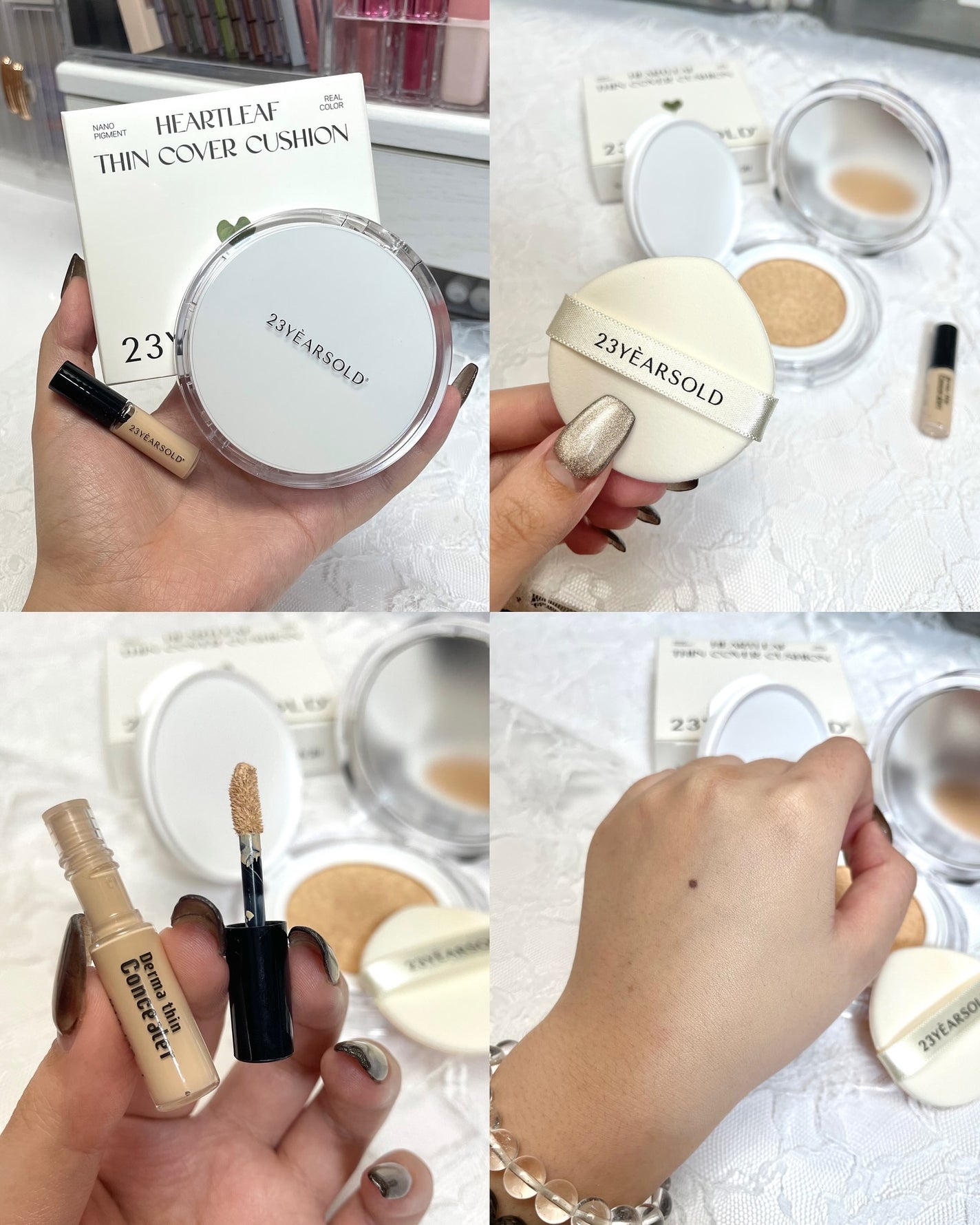 ハートリーフシーンカバークッション/23years old/クッションファンデーションを使ったクチコミ(6枚目)
