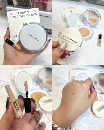 ハートリーフシーンカバークッション/23years old/クッションファンデーションを使ったクチコミ(6枚目)