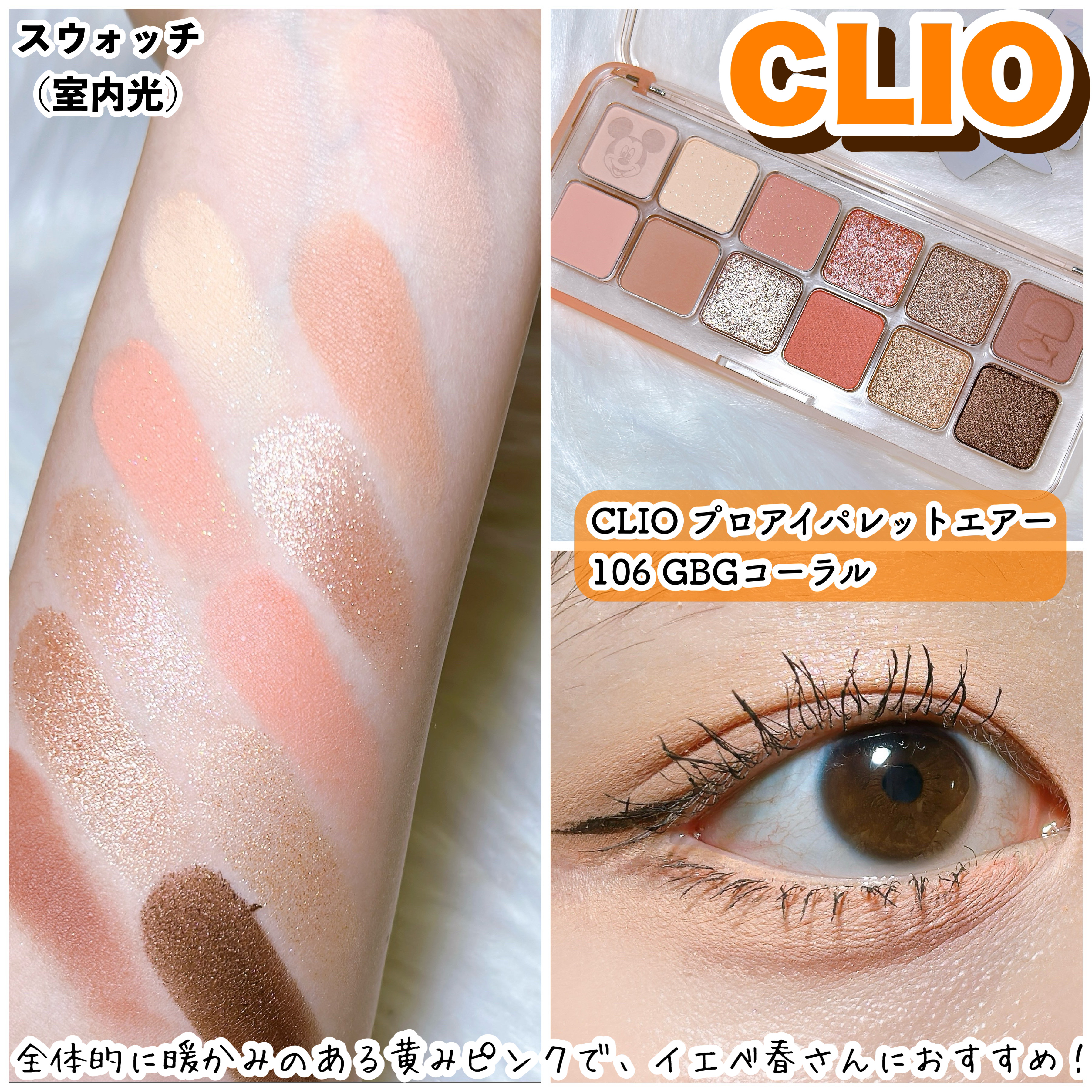 プロ アイ パレット エアー/CLIO/アイシャドウパレットを使ったクチコミ（3枚目）