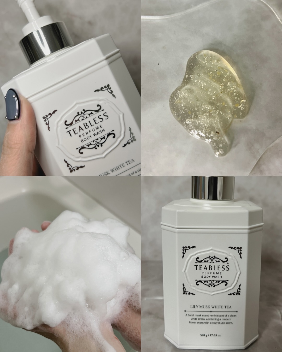 パフュームボディウォッシュ リリームスクホワイトティー/TEABLESS/ボディソープを使ったクチコミ（3枚目）