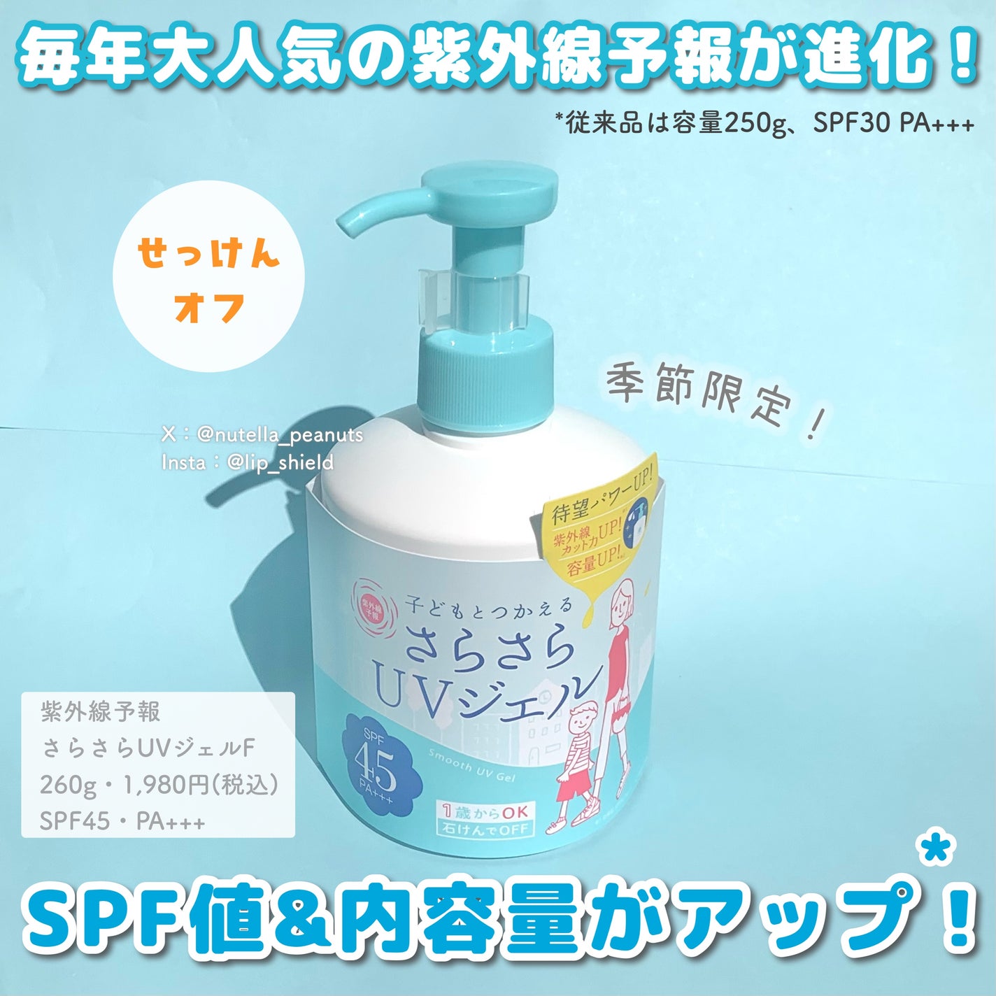 紫外線予報 さらさらUVジェルF/紫外線予報/日焼け止めジェルを使ったクチコミ(2枚目)