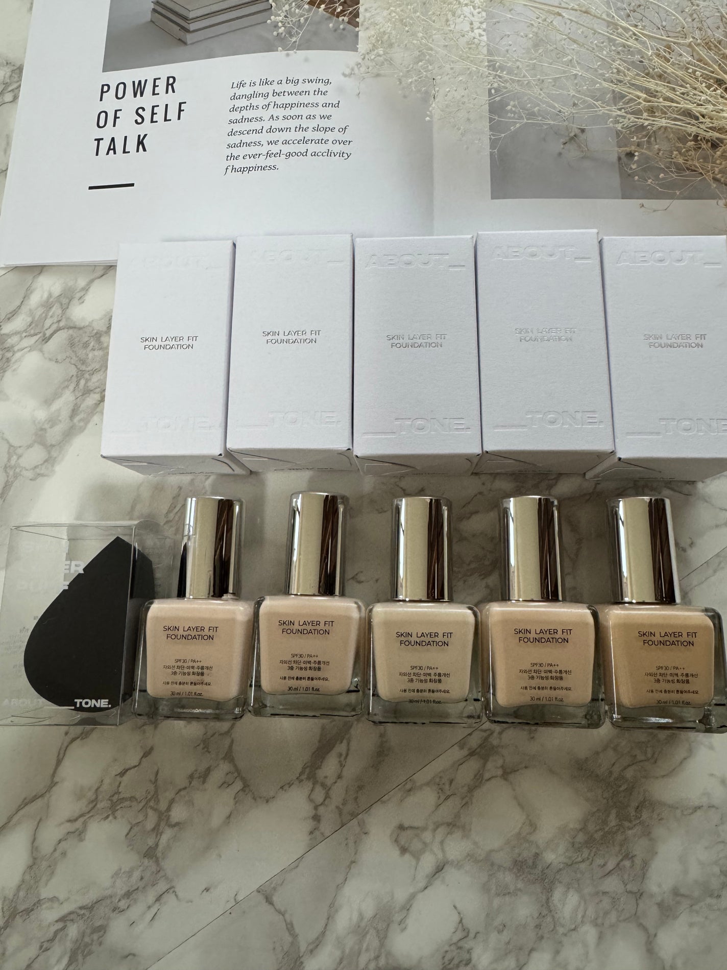 スキンレイヤーフィットファンデーション/ABOUT TONE/リキッドファンデーションを使ったクチコミ(3枚目)