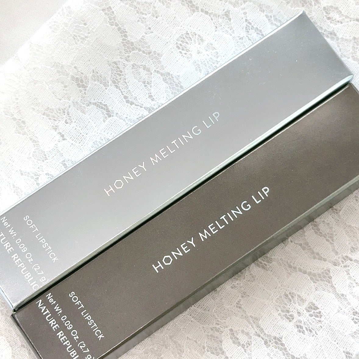 ハニーメルティングリップ16ミッドナイトスパークル/ネイチャーリパブリック/口紅を使ったクチコミ(4枚目)