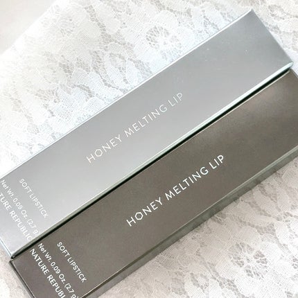 ハニーメルティングリップ16ミッドナイトスパークル/ネイチャーリパブリック/口紅を使ったクチコミ(4枚目)