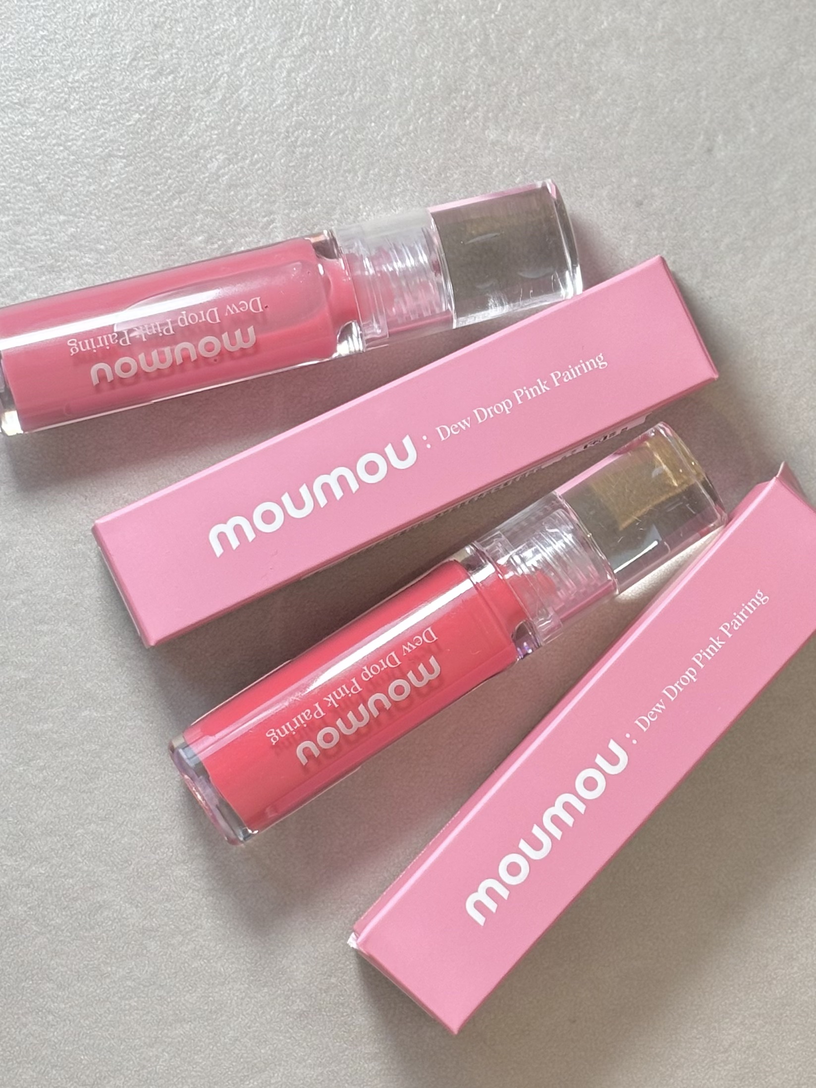 Dew Drop Pink Pairing/moumou/リップグロスを使ったクチコミ（2枚目）
