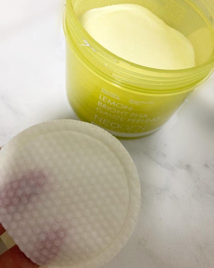 レモンブライトPHAガーゼピーリングパッド/NEOGEN/トナーパッドを使ったクチコミ(2枚目)