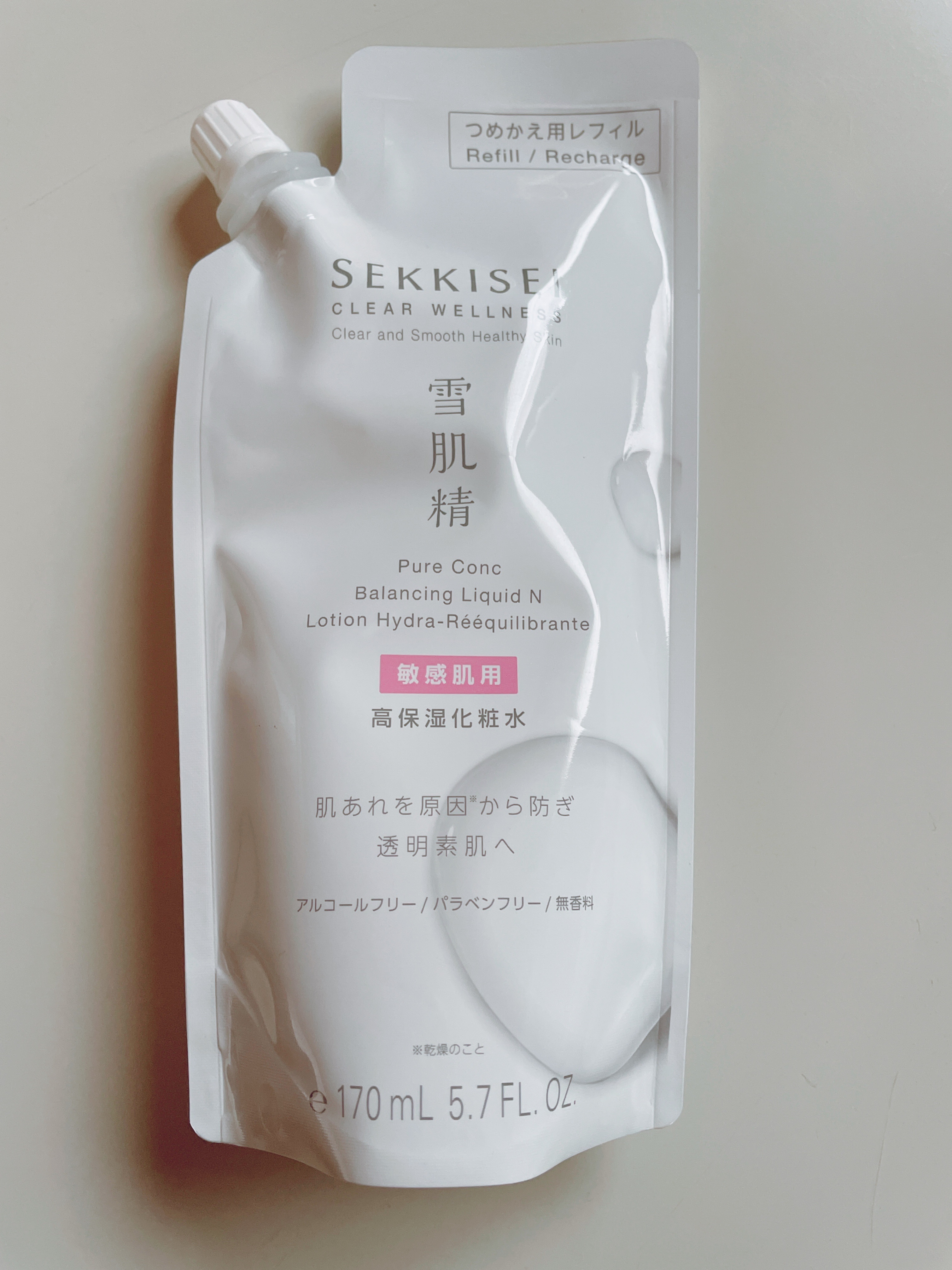 クリアウェルネス ピュア コンクSS つめかえ用 170ml/雪肌精/化粧水を使ったクチコミ（1枚目）
