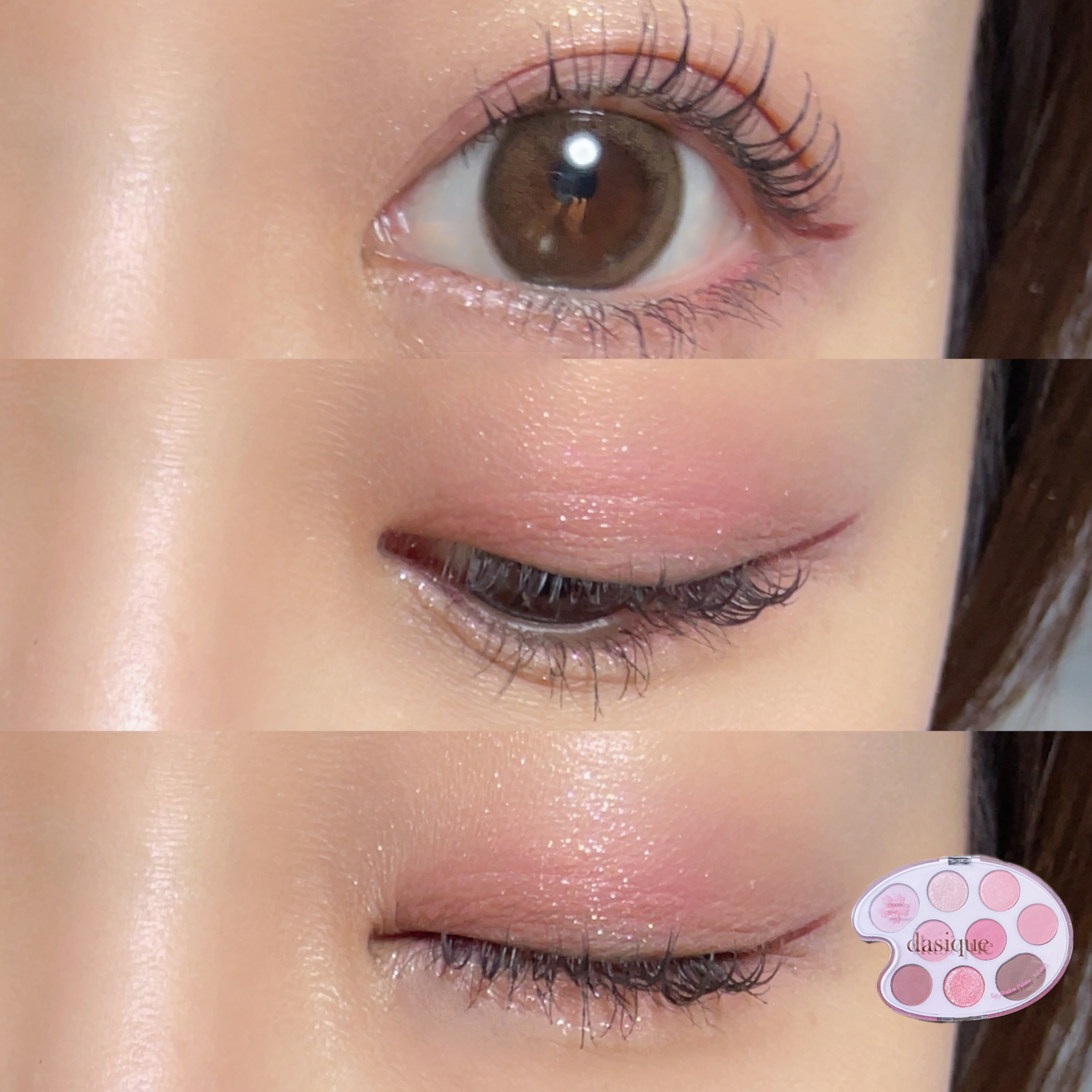 シャドウパレット 30 チェリーブロッサム /dasique/アイシャドウパレットを使ったクチコミ（2枚目）