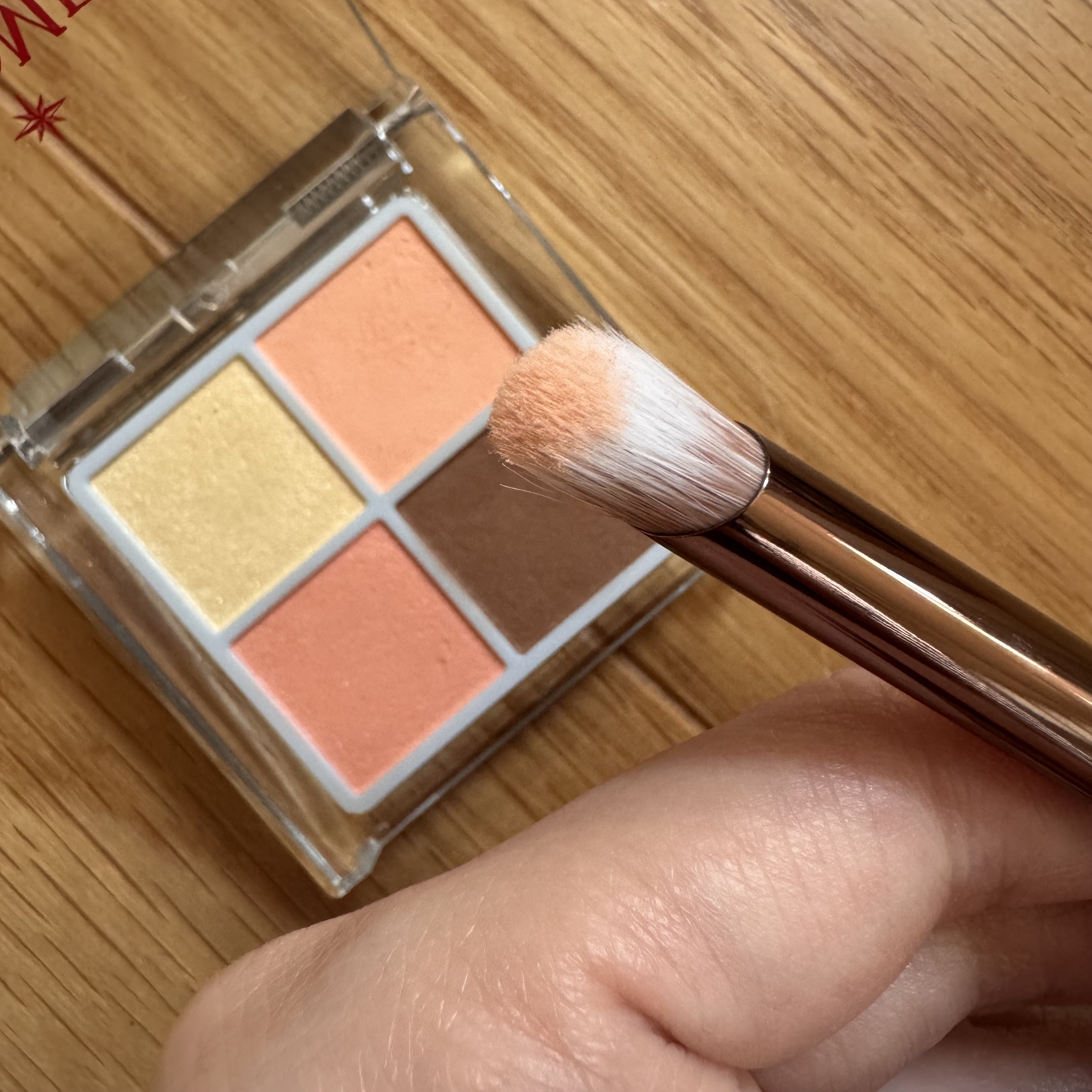 Wポイントメイクブラシ/SHOBIDO/メイクブラシを使ったクチコミ（3枚目）