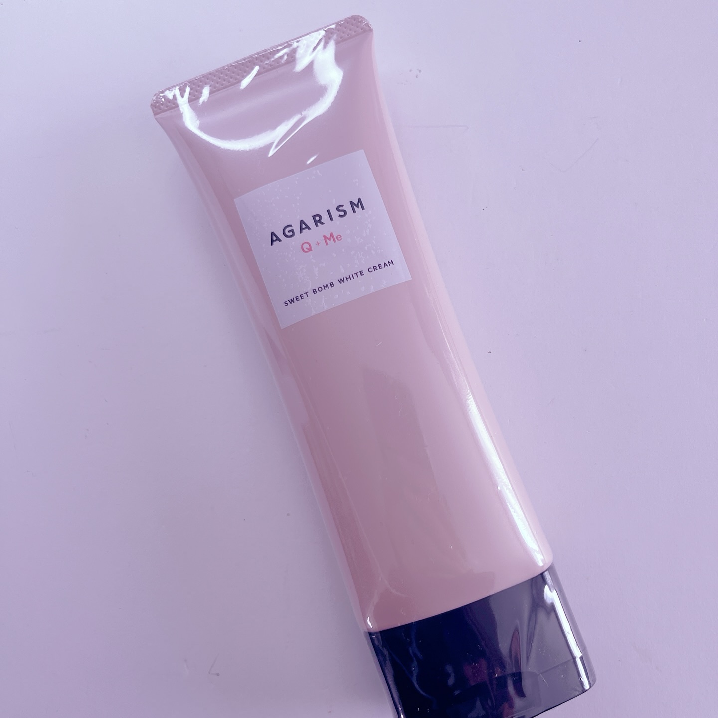キューミースウィートボムホワイトクリーム/AGARISM/ボディクリームを使ったクチコミ（1枚目）