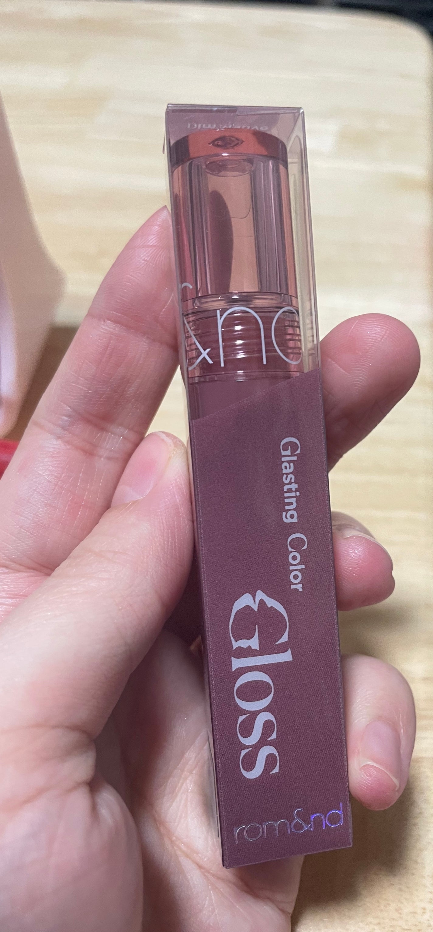 グラスティングカラーグロス/rom&nd/リップグロスを使ったクチコミ(1枚目)
