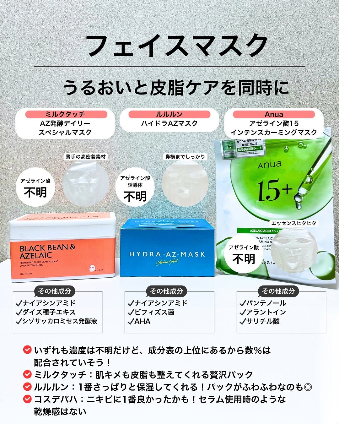 なぎ | スキンケア薬剤師 on LIPS 「1番の推し成分!アゼライン酸❤️こんばんは、なぎです✨アゼライ..」(5枚目)
