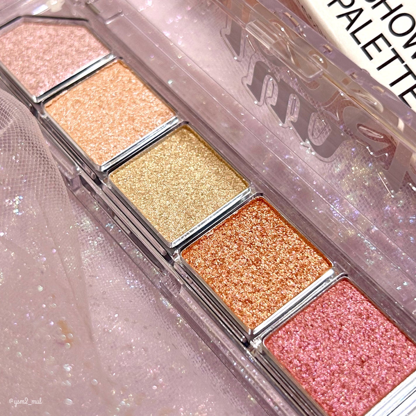 Mood Shower Face Palette/unleashia/パウダーハイライトを使ったクチコミ(7枚目)