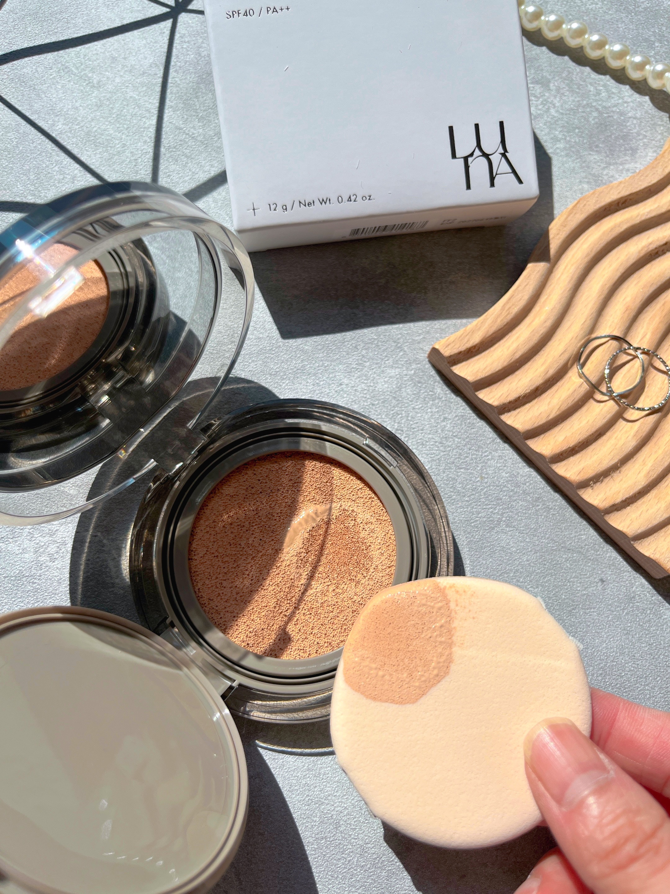 ブラーカバークッション/LUNA/クッションファンデーションを使ったクチコミ（3枚目）