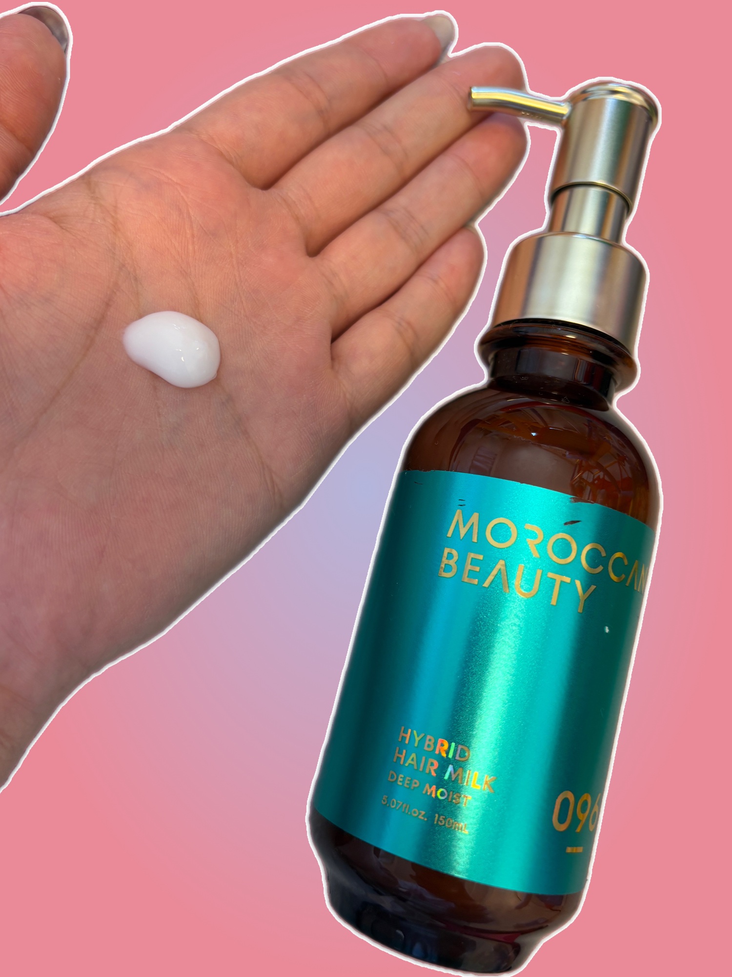 モロッカンビューティ ディープモイスト ハイブリッド ヘアミルク/モロッカンビューティ/ヘアミルクを使ったクチコミ（1枚目）