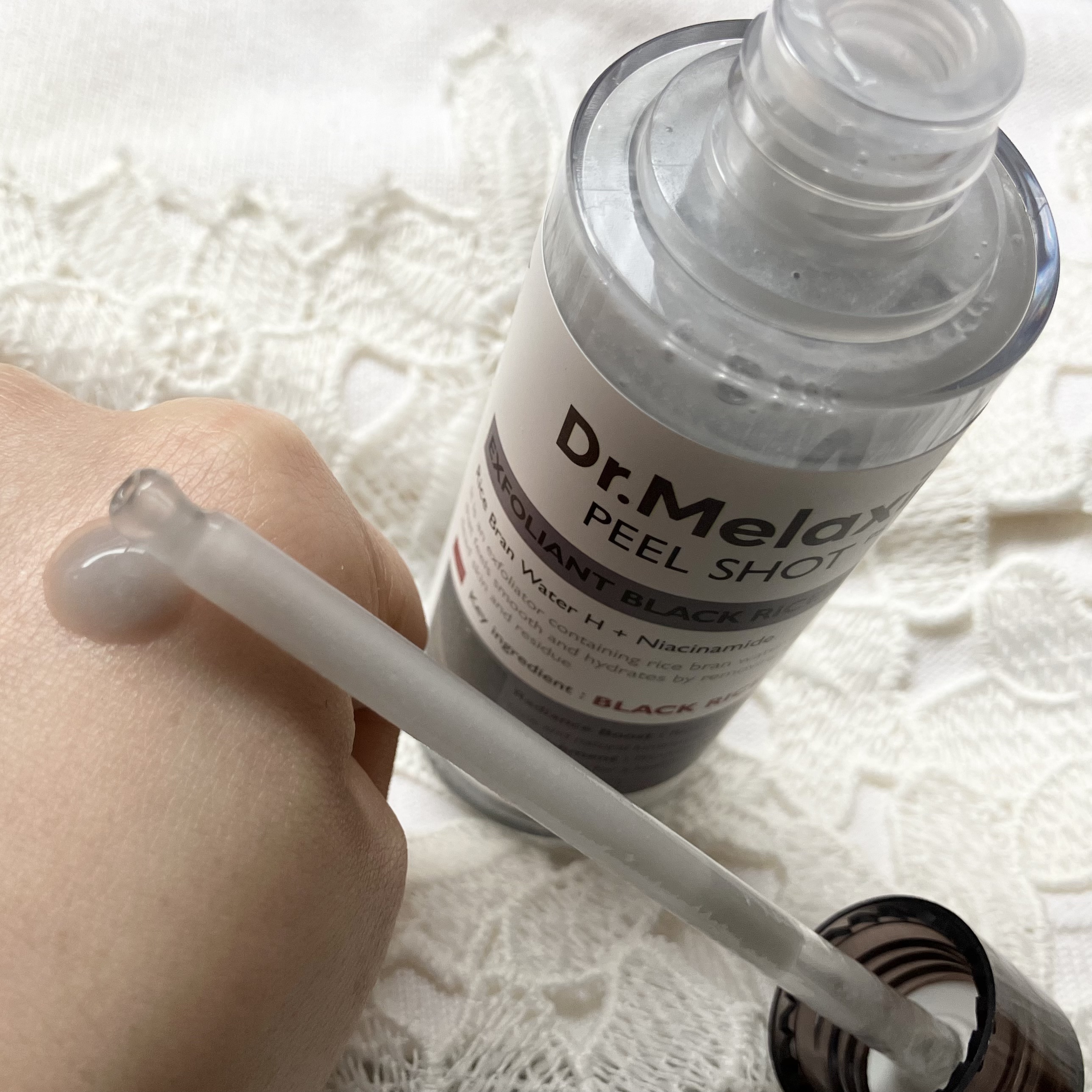 白米ピールショットゴマージュアンプル/Dr.Melaxin/美容液を使ったクチコミ（2枚目）