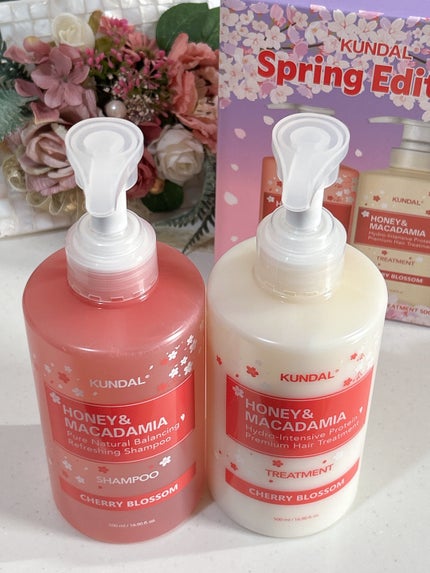 プレミアムヘアケア スペシャルセット スプリングエディション シャンプー&トリートメント/KUNDAL/市販シャンプーを使ったクチコミ(2枚目)