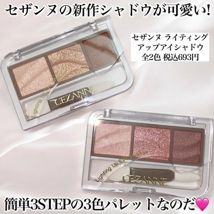 ライティングアップアイシャドウ/CEZANNE/アイシャドウを使ったクチコミ(9枚目)