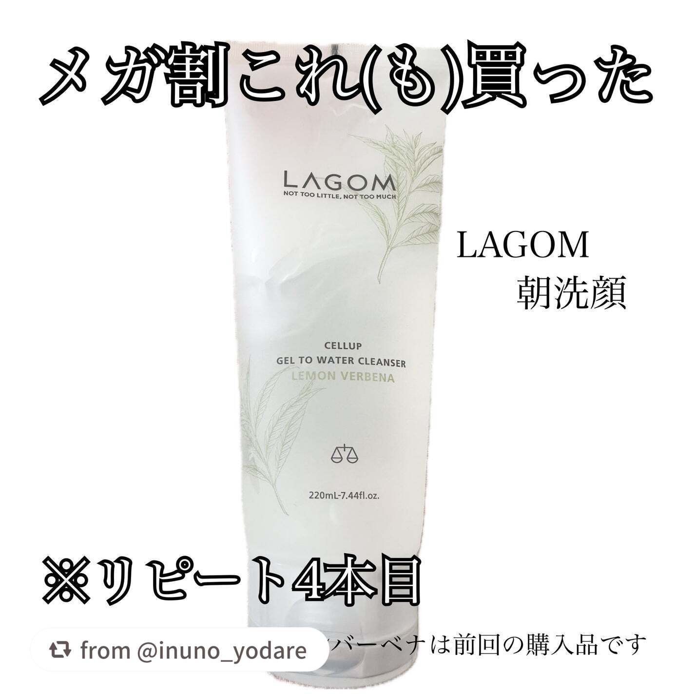 ラゴム ジェルトゥウォーター クレンザー(LV)(朝用洗顔)/LAGOM /その他洗顔料を使ったクチコミ(1枚目)