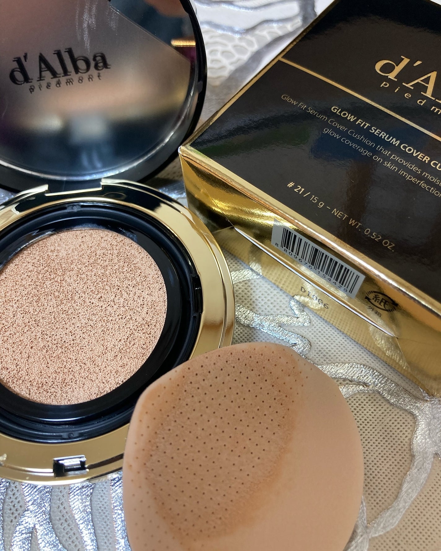 グロウフィットセラムカバークッション/ダルバ/クッションファンデーションを使ったクチコミ(4枚目)