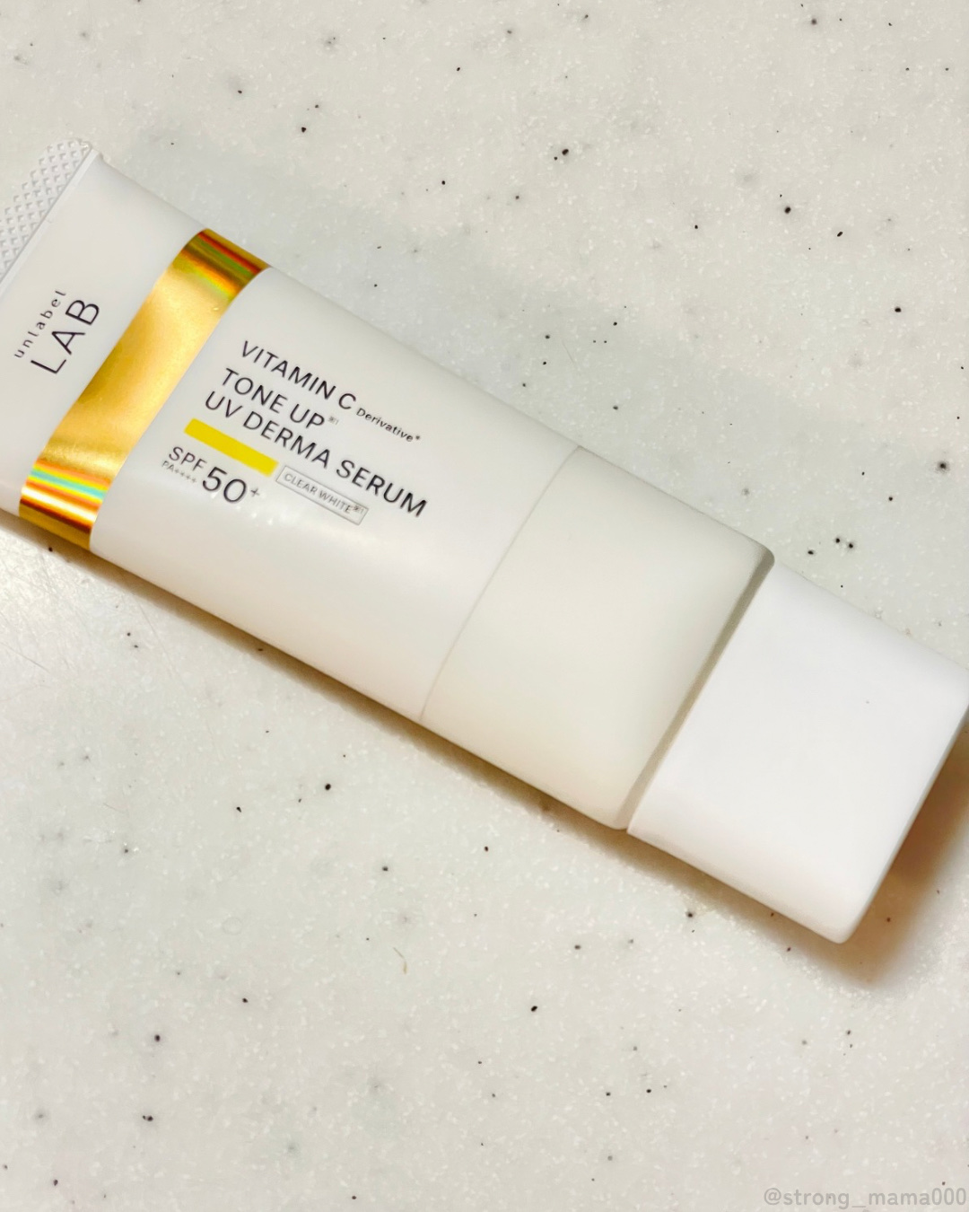 アンレーベル ラボ V トーンアップ UVセラム クリアホワイト/unlabel/日焼け止めクリームを使ったクチコミ（2枚目）