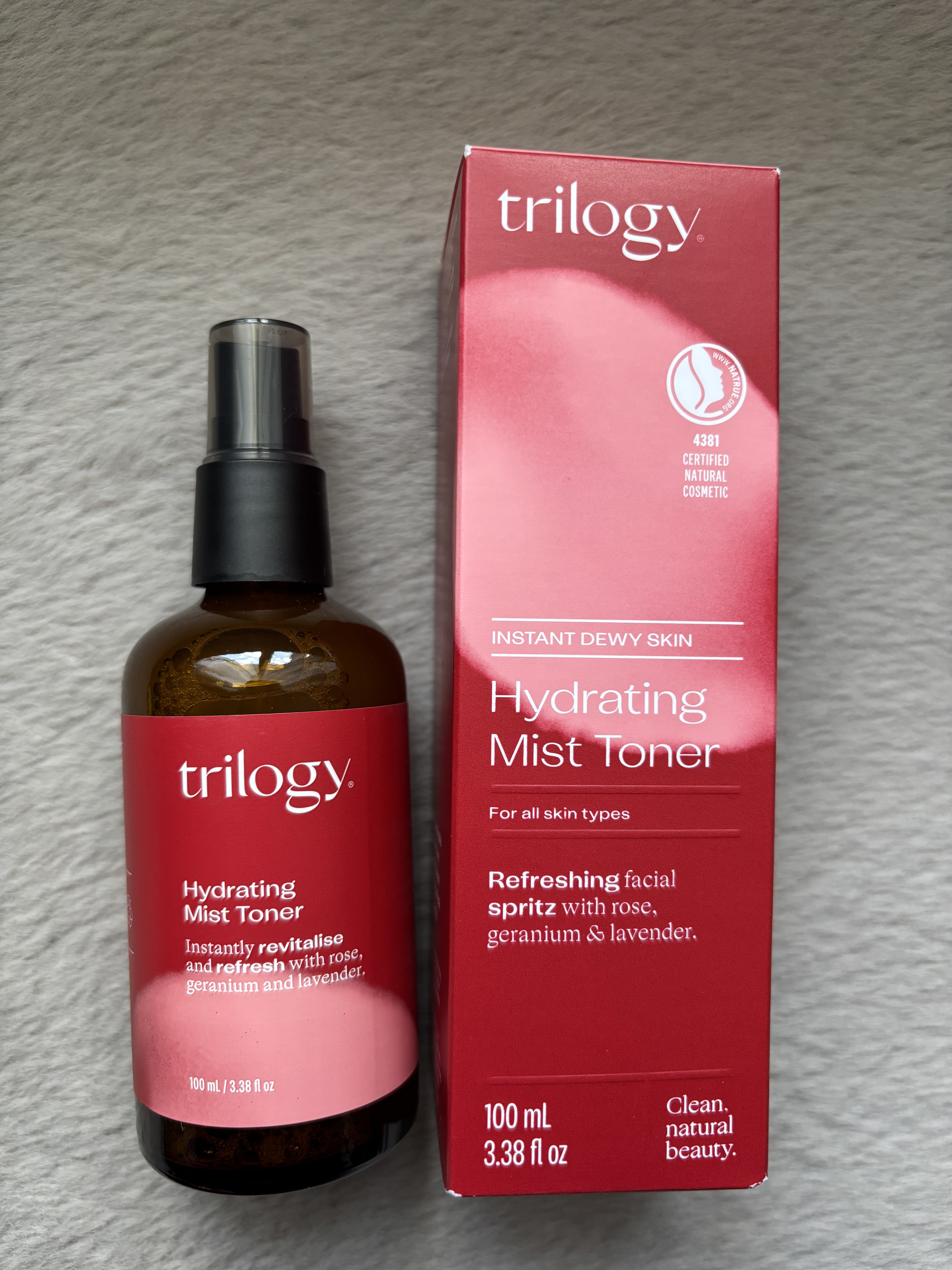 ハイドレーティング ミスト トナー/trilogy/ボディローションを使ったクチコミ（1枚目）