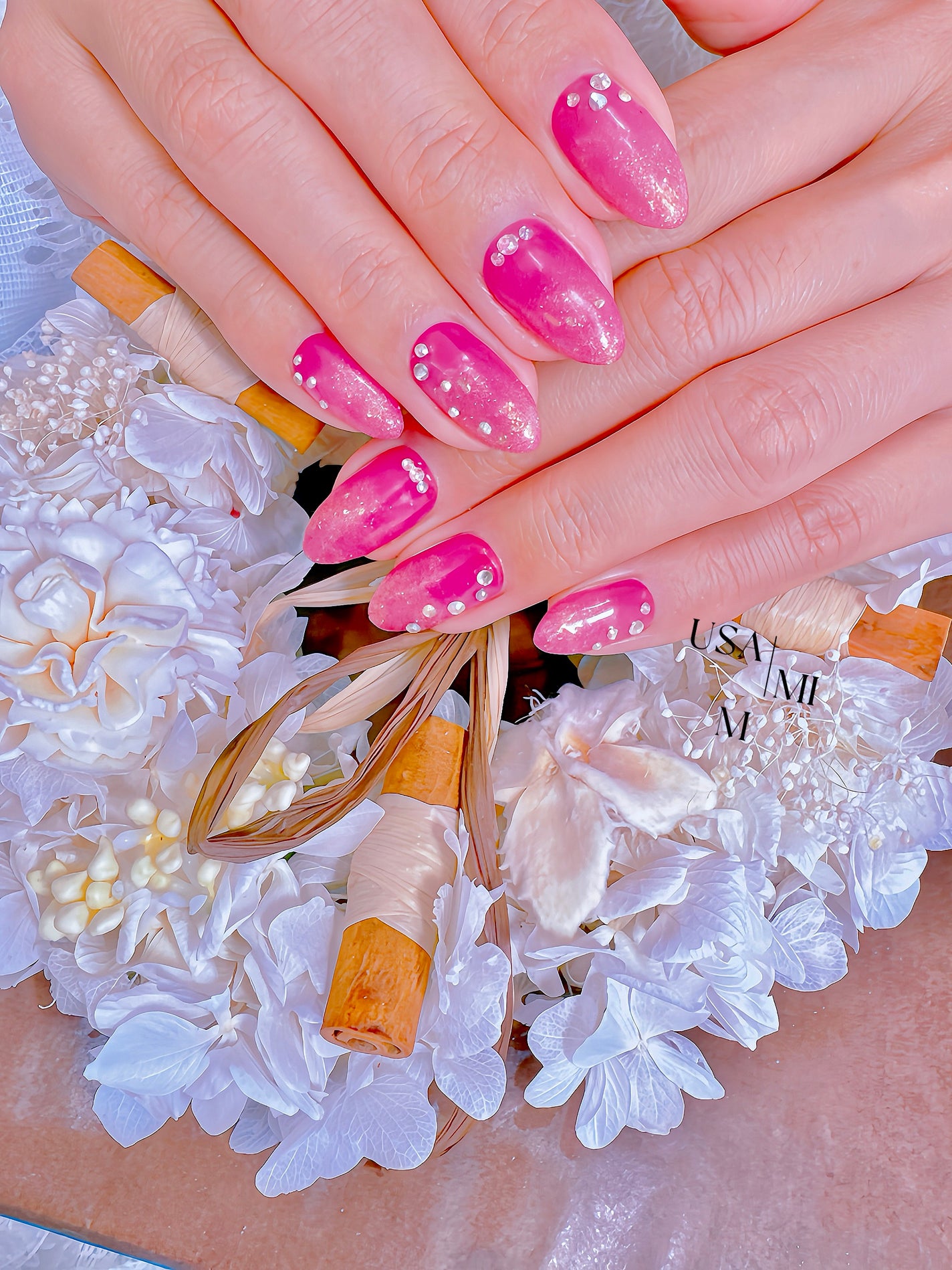 Usamimi@フォロバ強化中 on LIPS 「#桜色の春ネイル..」(1枚目)