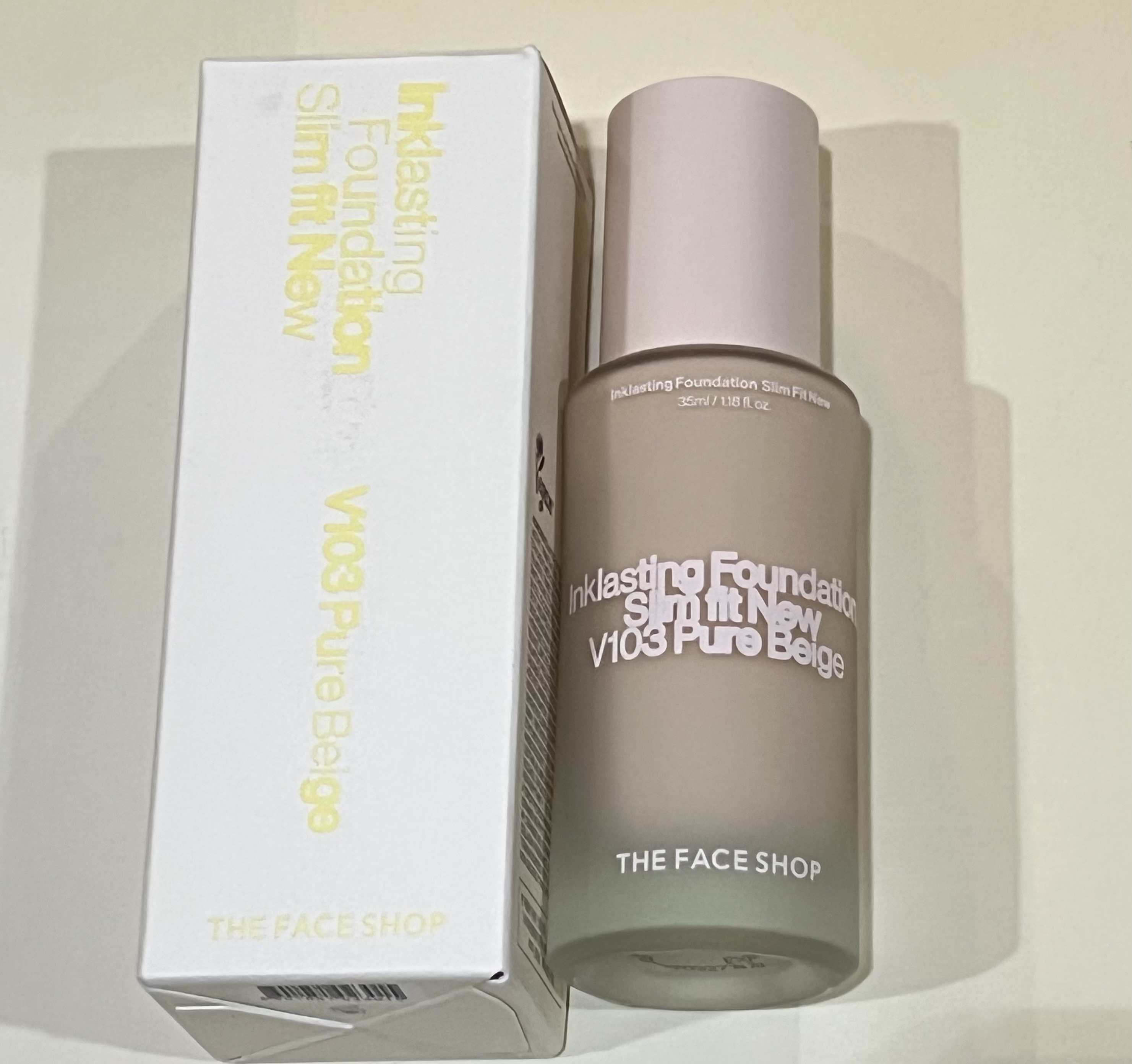 インクラスティングファンデーションスリムフィット/THE FACE SHOP/リキッドファンデーションを使ったクチコミ（1枚目）