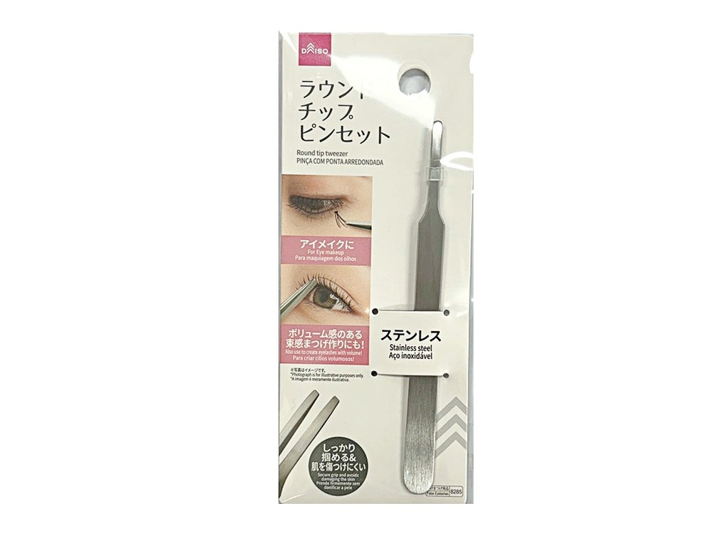 ラウンドチップピンセット / DAISO