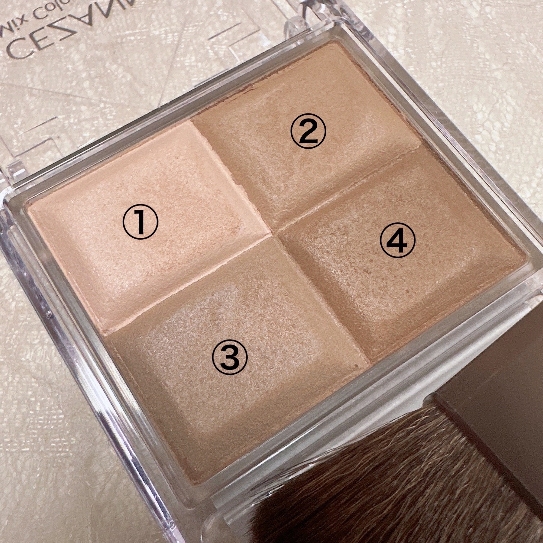 ミックスカラーチークN/CEZANNE/パウダーチークを使ったクチコミ（2枚目）