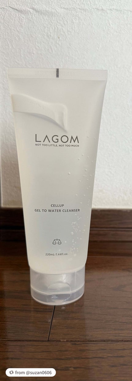 ラゴム ジェルトゥウォーター クレンザー(朝用洗顔)/LAGOM /その他洗顔料を使ったクチコミ(1枚目)