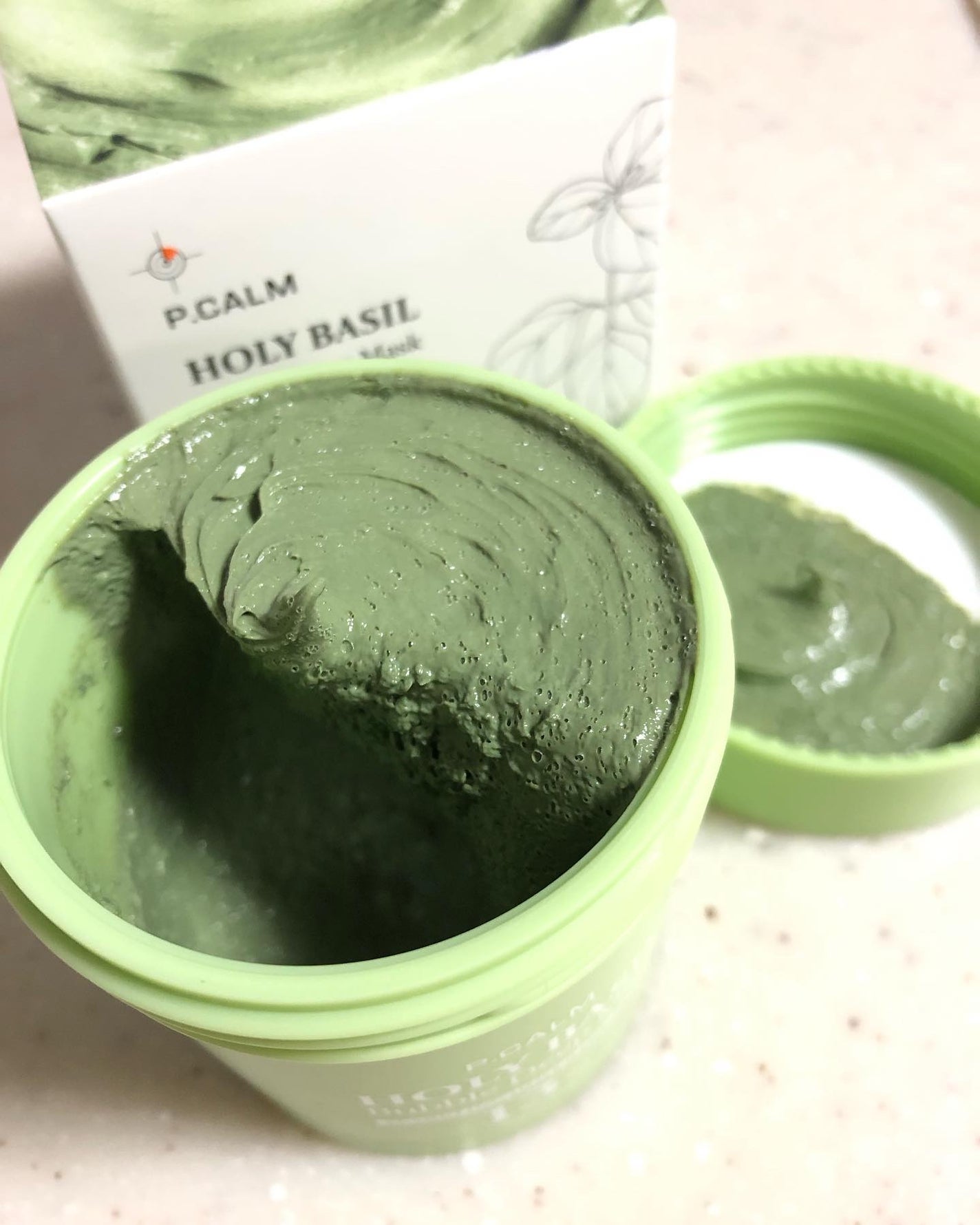 ホーリーバジル炭酸バブルパック/P.CALM/洗い流すパック・マスクを使ったクチコミ(2枚目)